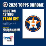 2026 Topps Chrome Baseball Team Set 10 Cards Houston Astros Alvarez Smith
