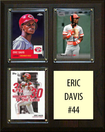 Eric Davis #44 3 Card plaque