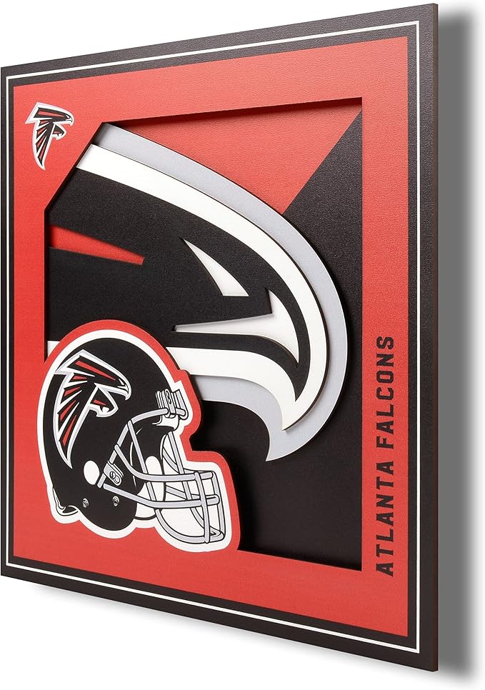 YouTheFan NFL 12x12 Logo Series Football Wall Art - All Teams - PERFECT GIFT