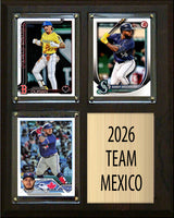 2026 WBC Team Mexico 3 Card Plaque Topps Randy Arozarena Alejandro Kirk Durran