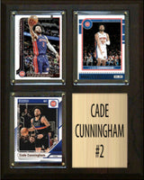 Cade Cunningham Detroit Pistons 3 Card Plaque Donruss Hoops Fleer Topps 2023 2024 2025