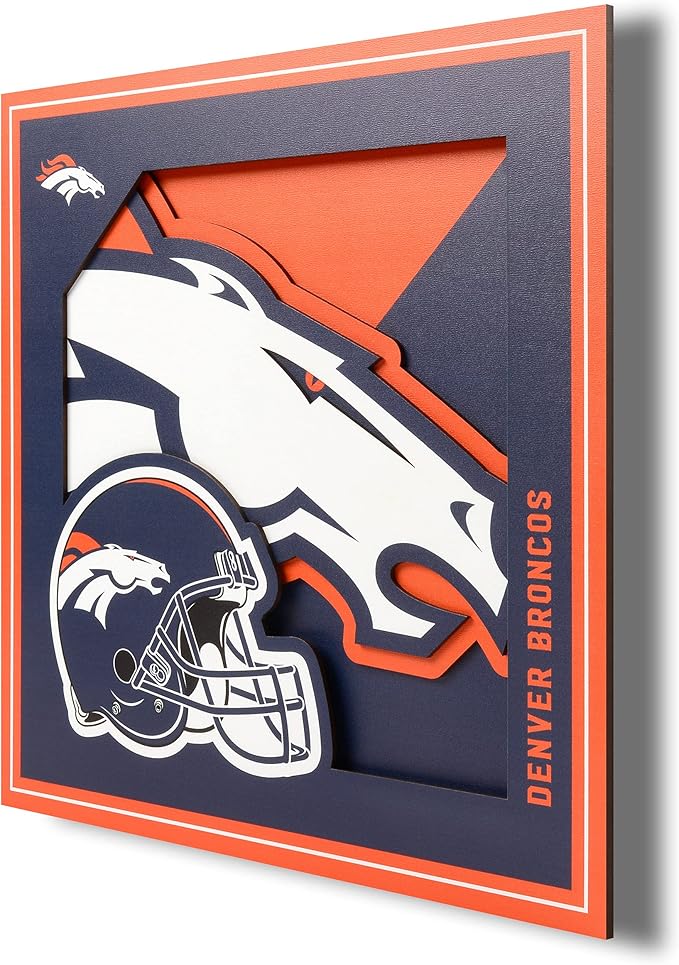 YouTheFan NFL 12x12 Logo Series Football Wall Art - All Teams - PERFECT GIFT