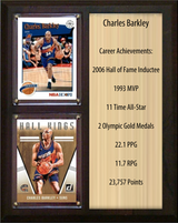 Charles Barkley Phoenix Suns HOF Fan Gift Plaque 8x10 Stats 2 Cards Panini Donruss Hoops Prizm Topps 2024 2025 2026