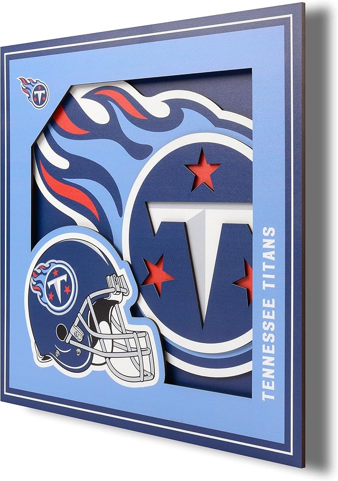 YouTheFan NFL 12x12 Logo Series Football Wall Art - All Teams - PERFECT GIFT