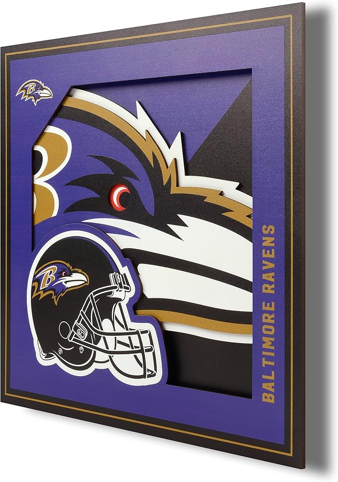 YouTheFan NFL 12x12 Logo Series Football Wall Art - All Teams - PERFECT GIFT