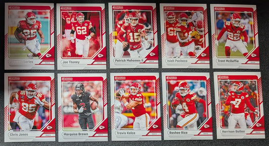 2024 Donruss Kansas City Chiefs NFL Veterans Set Mahomes Kelce Pacheco