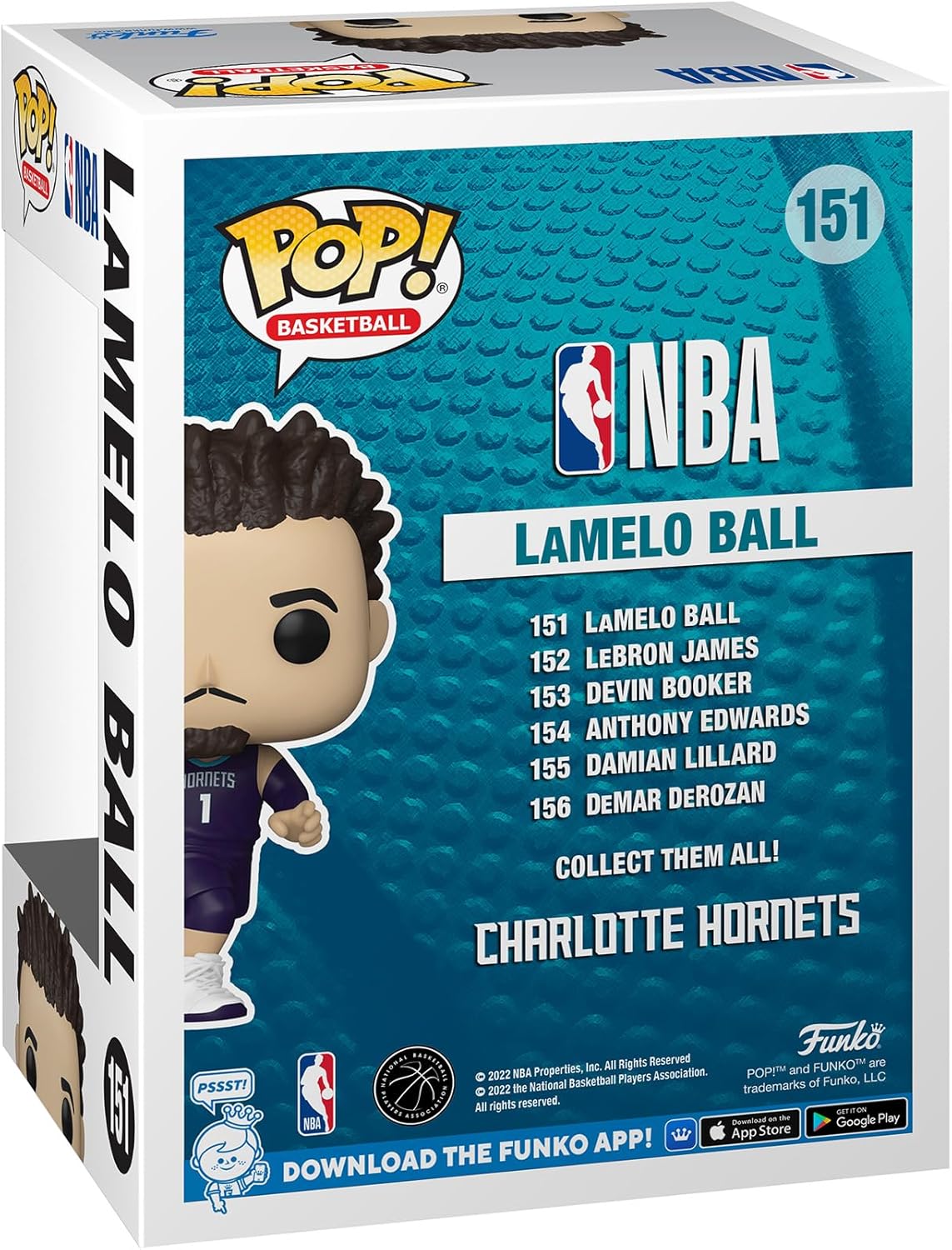 LaMelo Ball Charlotte Hornets -  #151 Collectable NBA Vinyl Figure Funko Pop - Gift Idea - Toys for Kids & Adults