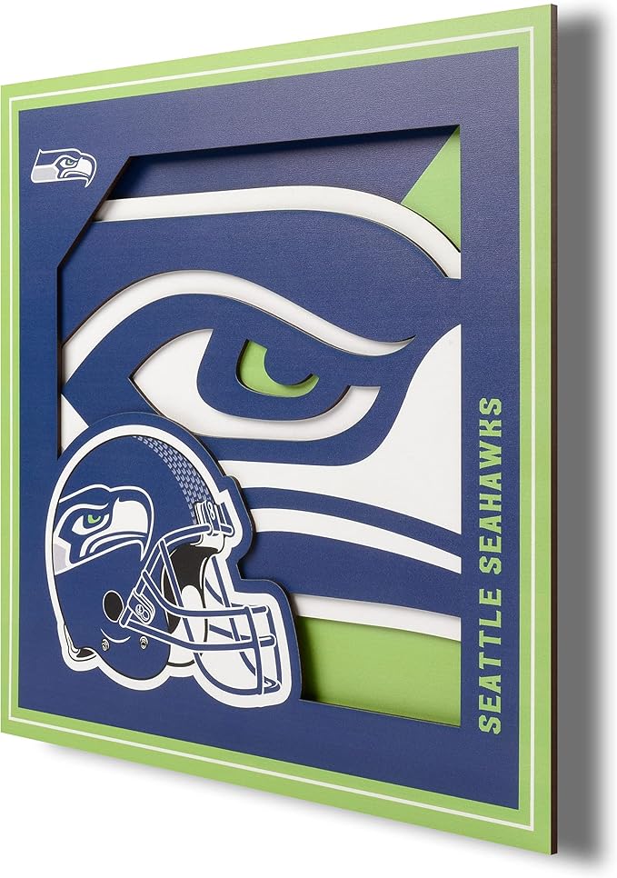 YouTheFan NFL 12x12 Logo Series Football Wall Art - All Teams - PERFECT GIFT