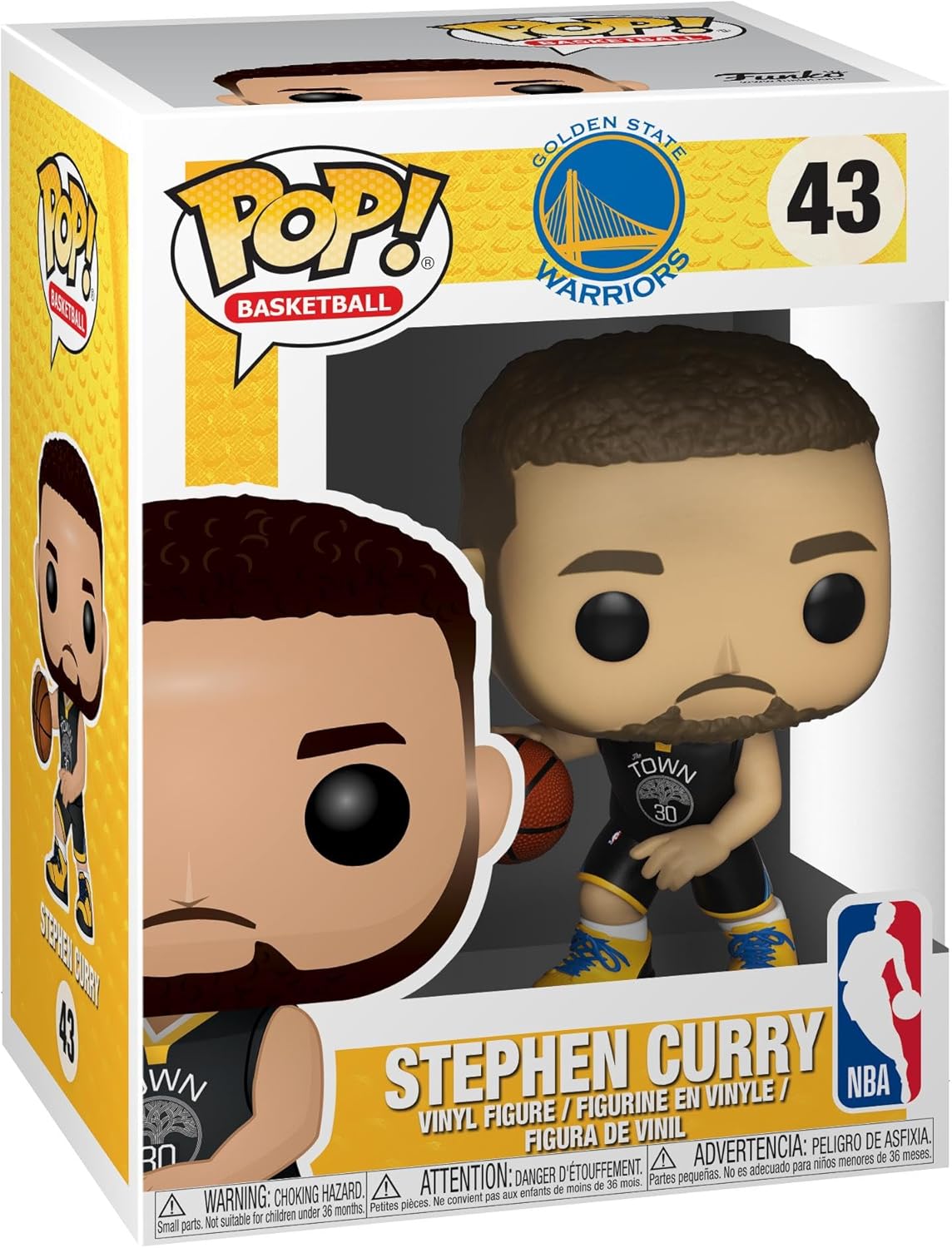 Stephen Curry Golden State Warriors #43 Collectable Vinyl Figure Funko Pop - Gift Idea - Toys for Kids & Adults