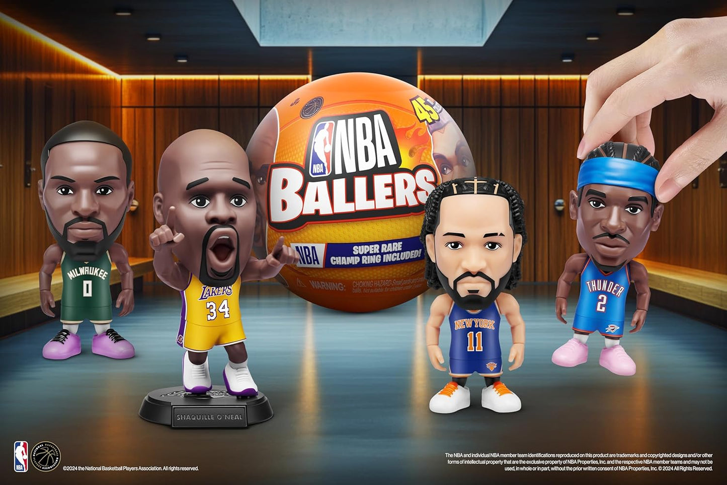 NBA Ballers Series 2 by ZURU - 2 Capsules - NBA Collectible, Surprise Unboxing Basketball Collectible Sports Toy for Boys, Ages 3 and up