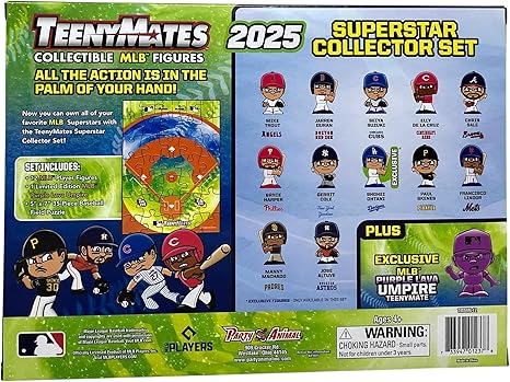 Teenymates Party Animal MLB 2025 Superstar Collectors Gift Set Skenes Ohtani Harper