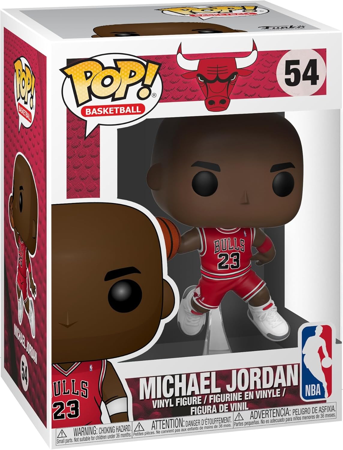 Michael Jordan - Chicago Bulls #54 NBA Collectable Vinyl Figure Funko Pop - Gift Idea - Toys for Kids & Adults
