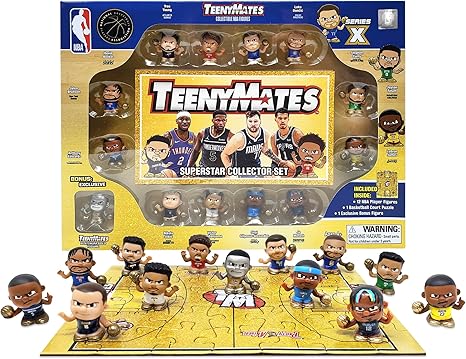Teenymates Party Animal NBA  2025 Superstar Collectors Gift Set Curry LeBron Wemby