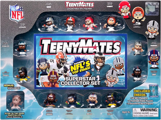 TeenyMates Party Animal 2026 NFL Gift Set w/ Joe Burrow Jayden Daniels Bosa Kupp Kelce Lamb