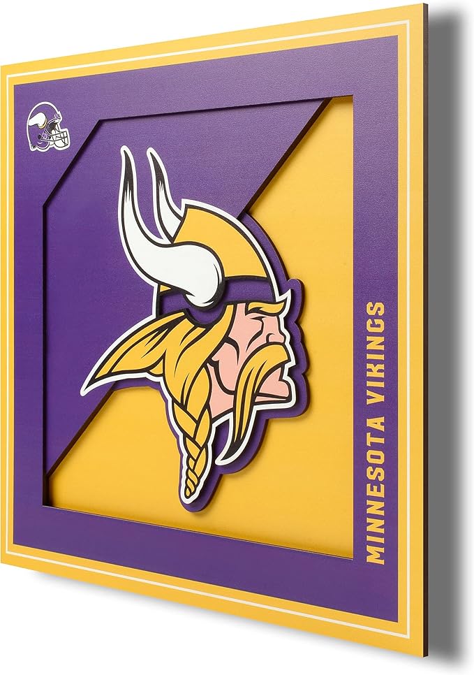 YouTheFan NFL 12x12 Logo Series Football Wall Art - All Teams - PERFECT GIFT