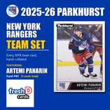 New York Rangers - Artemi Panarin & Gabe Perreault (RC) - 2025-26 Parkhurst Hockey (8-Card Team Set)
