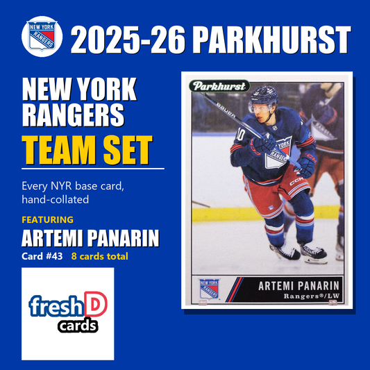 New York Rangers 2025-26 Parkhurst team set