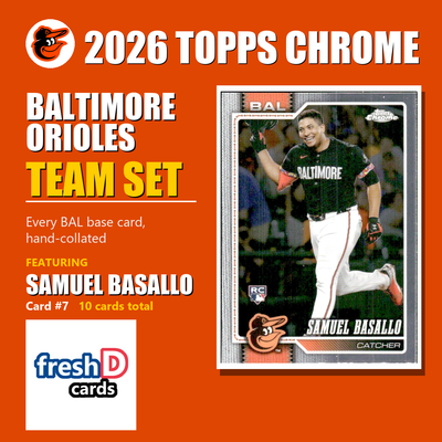 Baltimore Orioles 2026 Topps Chrome team set