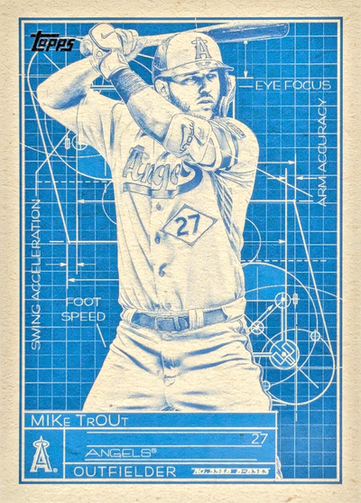 2024 Topps Series 1 Superstar Blueprint Mike Trout #SB-2