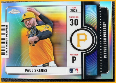2026 Topps Chrome Big Ticket Players Paul Skenes #BTP-14