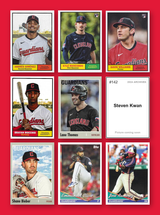 2024 Topps Archives Team Set Cleveland Guardians Kwan JRam 1961 1970 1994