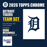 2026 Topps Chrome Baseball Team Set 11 Cards Detroit Tigers McGonigle Skubal