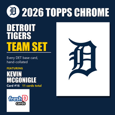 Detroit Tigers 2026 Topps Chrome team set