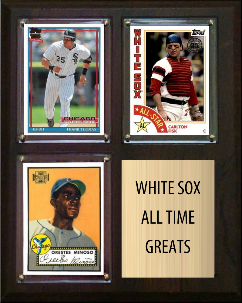 Chicago White Sox All-Time Greats Fan Cave Plaque 8x10 3 Cards Topps Bowman 2024 2025 2026