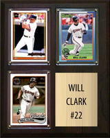 Will Clark San Francisco Giants Fan Gift Plaque 8x10 3 Cards Topps, Bowman 2024 2025 2026