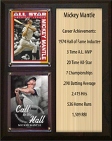 Mickey Mantle Cards & Plaques