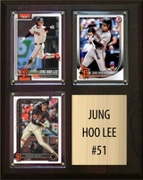 Jung Hoo Lee San Francisco Giants Fan Gift Plaque 8x10 3 Cards Topps, Bowman 2024 2025 2026