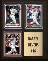 Rafael Devers San Francisco Giants Fan Gift Plaque 8x10 3 Cards Topps, Bowman 2024 2025 2026
