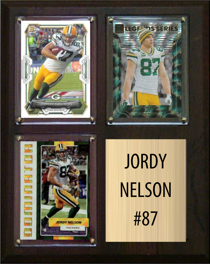 Custom 3-Card Fan Plaque — Your Player, Your Team
