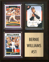 Bernie Williams New York Yankees Fan Gift Plaque 8x10 3 Cards Topps, Bowman 2024 2025 2026