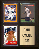 Paul O'Neill New York Yankees Fan Gift Plaque 8x10 3 Cards Topps, Bowman 2024 2025 2026