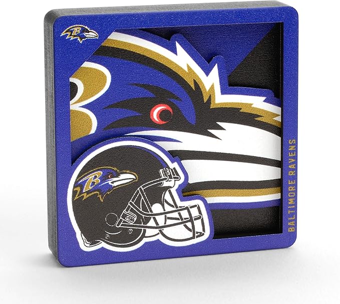 YouTheFan NFL 3D Logo Series Football Magnets - All Teams - GREAT GIFT