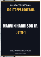 2026 Topps Football Marvin Harrison Jr. 1991 Topps Football #91TF-1