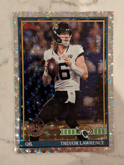 Trevor Lawrence 91TF-10 2026 Topps Football 1991 Topps Mega Box Crackle Foil