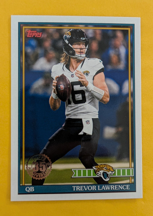 2026 Topps Football Trevor Lawrence 1991 Topps Football #91TF-10