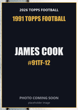 2026 Topps Football James Cook 1991 Topps Football #91TF-12