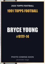 2026 Topps Football Bryce Young 1991 Topps Football #91TF-14