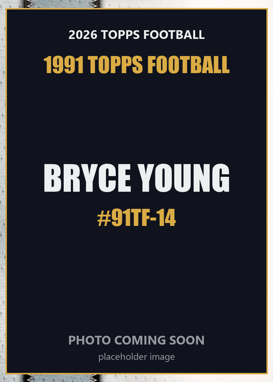 2026 Topps Football Bryce Young 1991 Topps Football #91TF-14