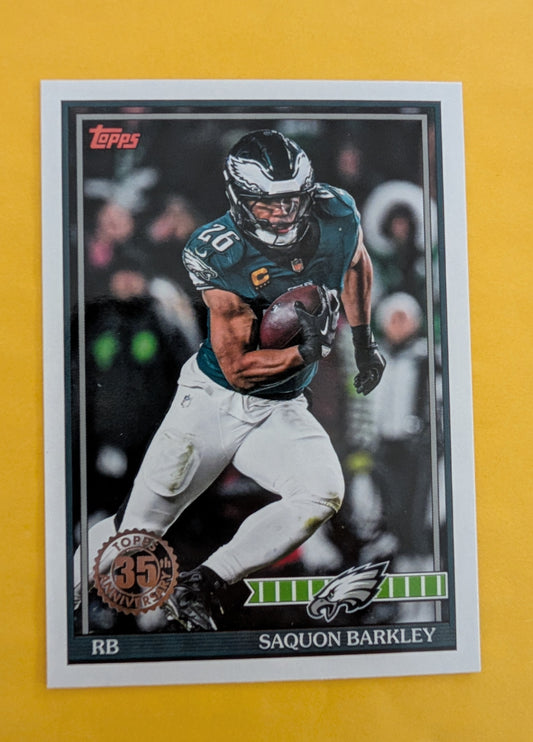 2026 Topps Football Saquon Barkley 1991 Topps Football #91TF-19