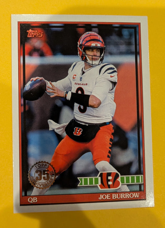 2026 Topps Football Joe Burrow 1991 Topps Football #91TF-21