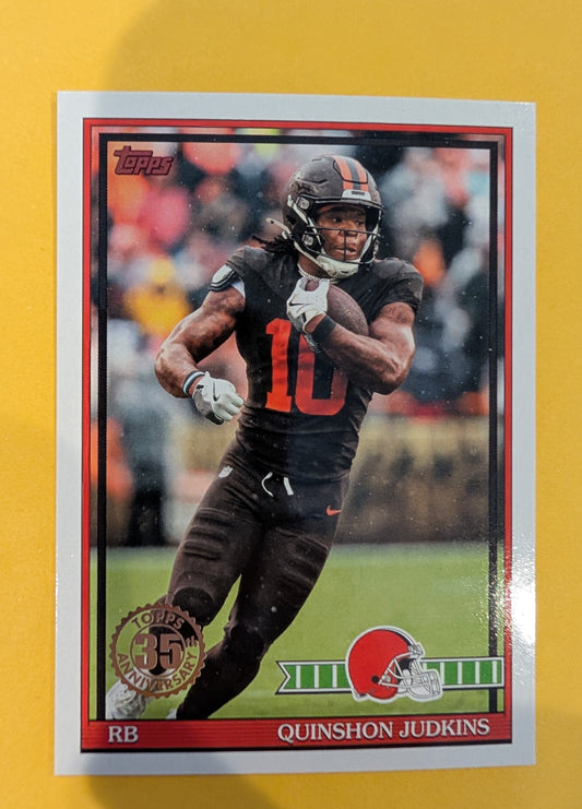 2026 Topps Football Quinshon Judkins 1991 Topps Football #91TF-25