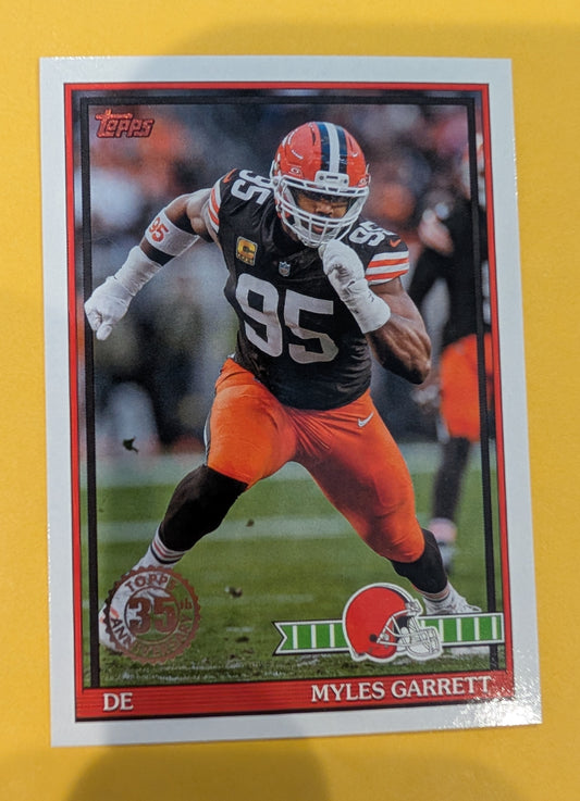 2026 Topps Football Myles Garrett 1991 Topps Football #91TF-26