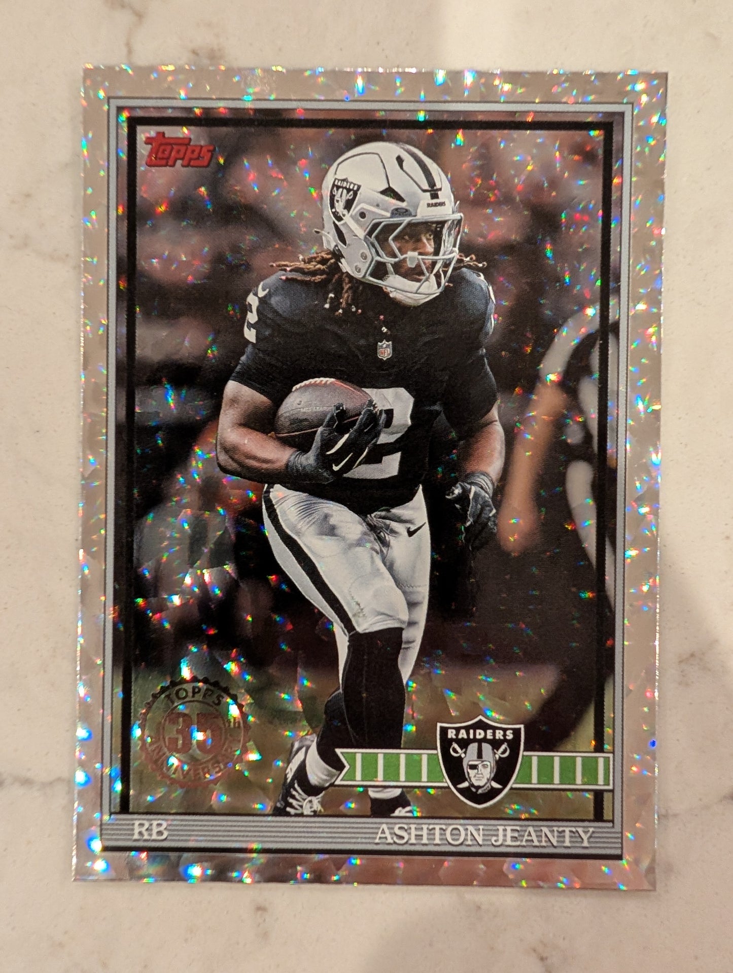 Ashton Jeanty 91TF-27 2026 Topps Football 1991 Topps Mega Box Crackle Foil