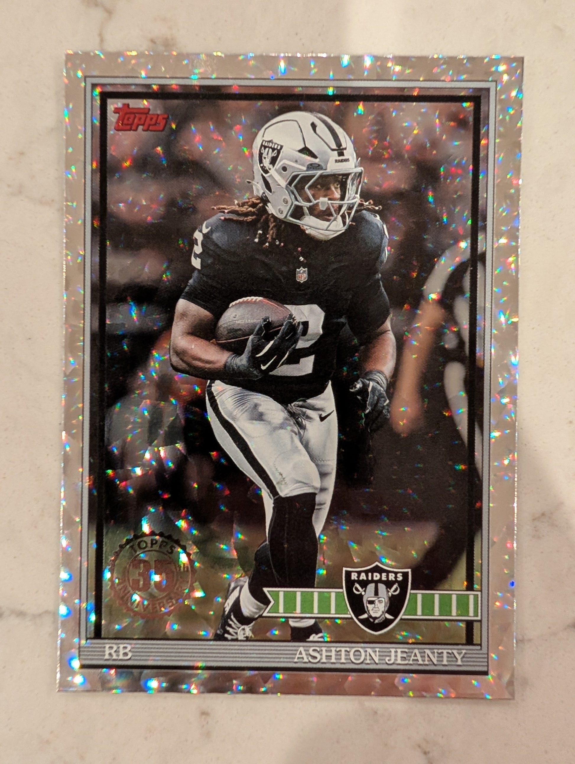 Ashton Jeanty 91TF-27 2026 Topps Football 1991 Topps Mega Box Crackle Foil