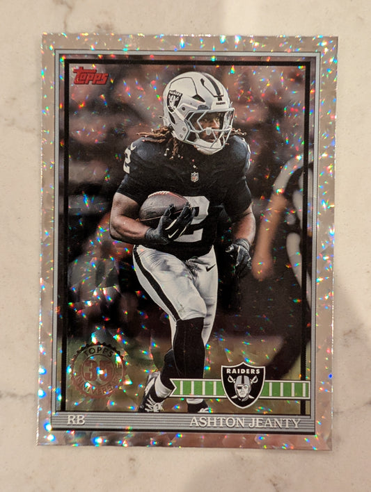 Ashton Jeanty 91TF-27 2026 Topps Football 1991 Topps Mega Box Crackle Foil