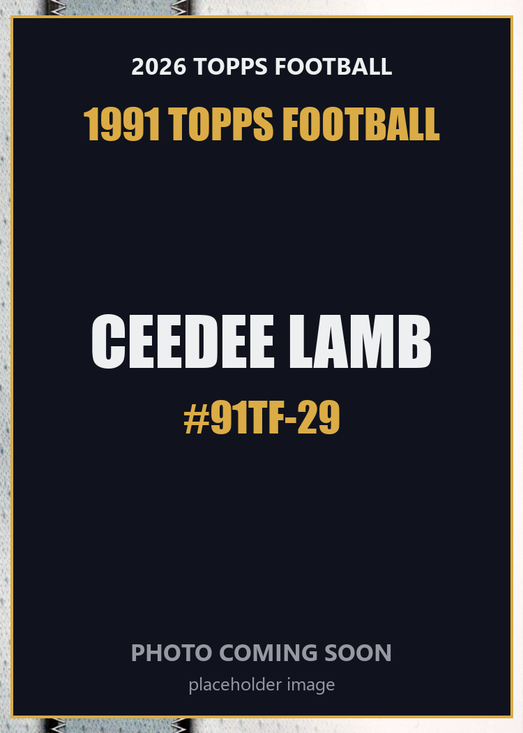 2026 Topps Football CeeDee Lamb 1991 Topps Football #91TF-29